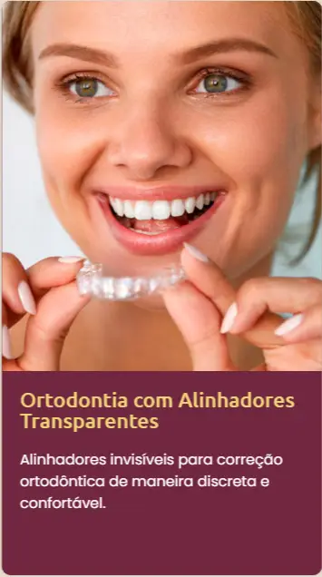 ortodontia com alinhadores transparentes