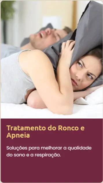 tratamento do ronco e apneia